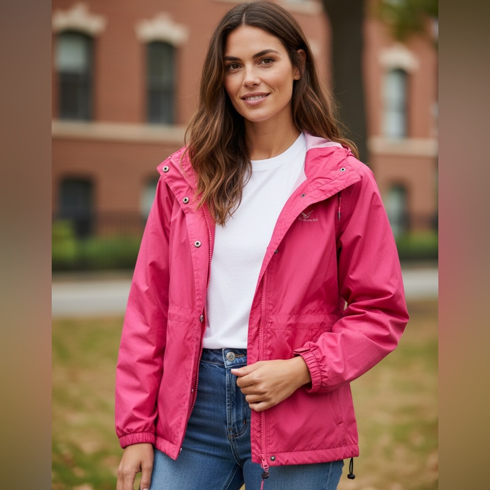 Pink Windbreaker Jacket